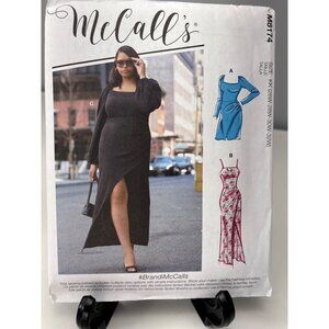 McCalls M8174 Misses Dresses Sewing Pattern Size 26W 28W 30W 32W Uncut